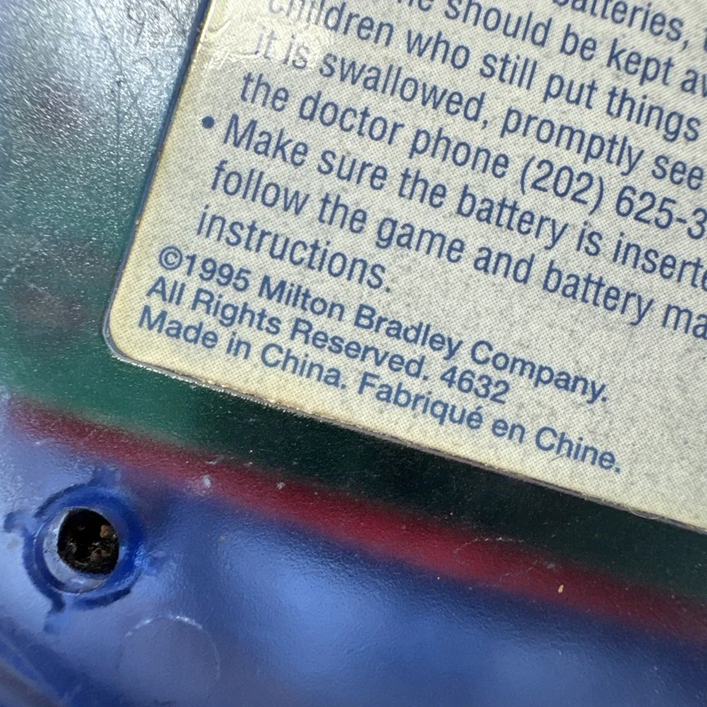 Vintage‎ 1995 Milton Bradley Hangman Electronic Handheld Game Travel Bathroom